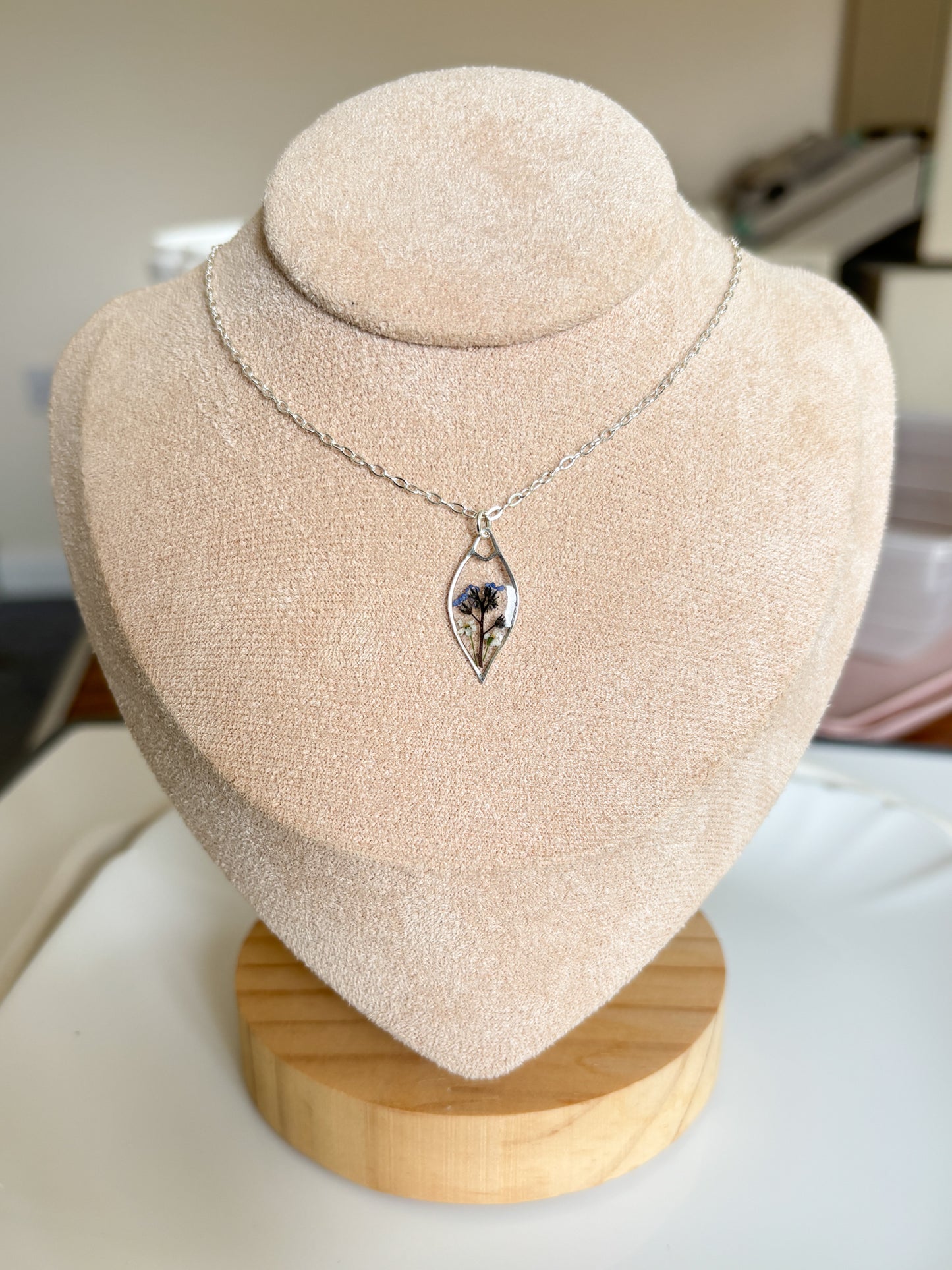 Sterling Silver Forget Me Not Drop