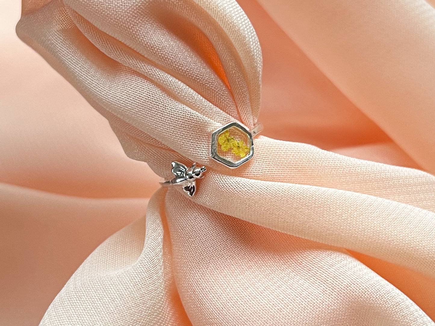 Silver Bee Ring