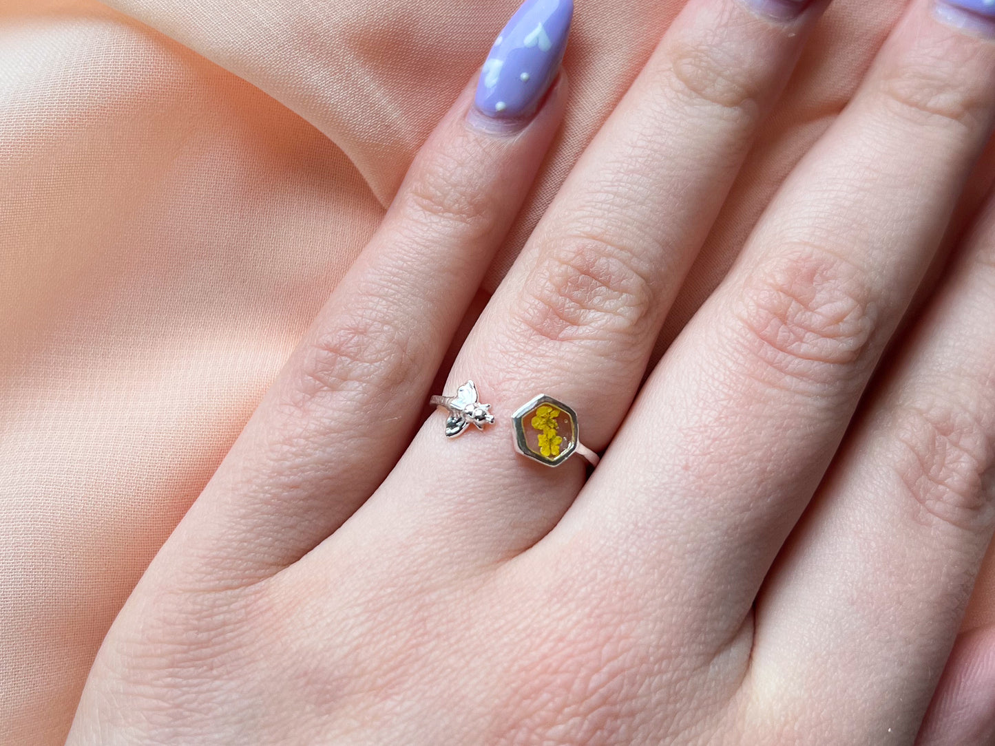 Silver Bee Ring