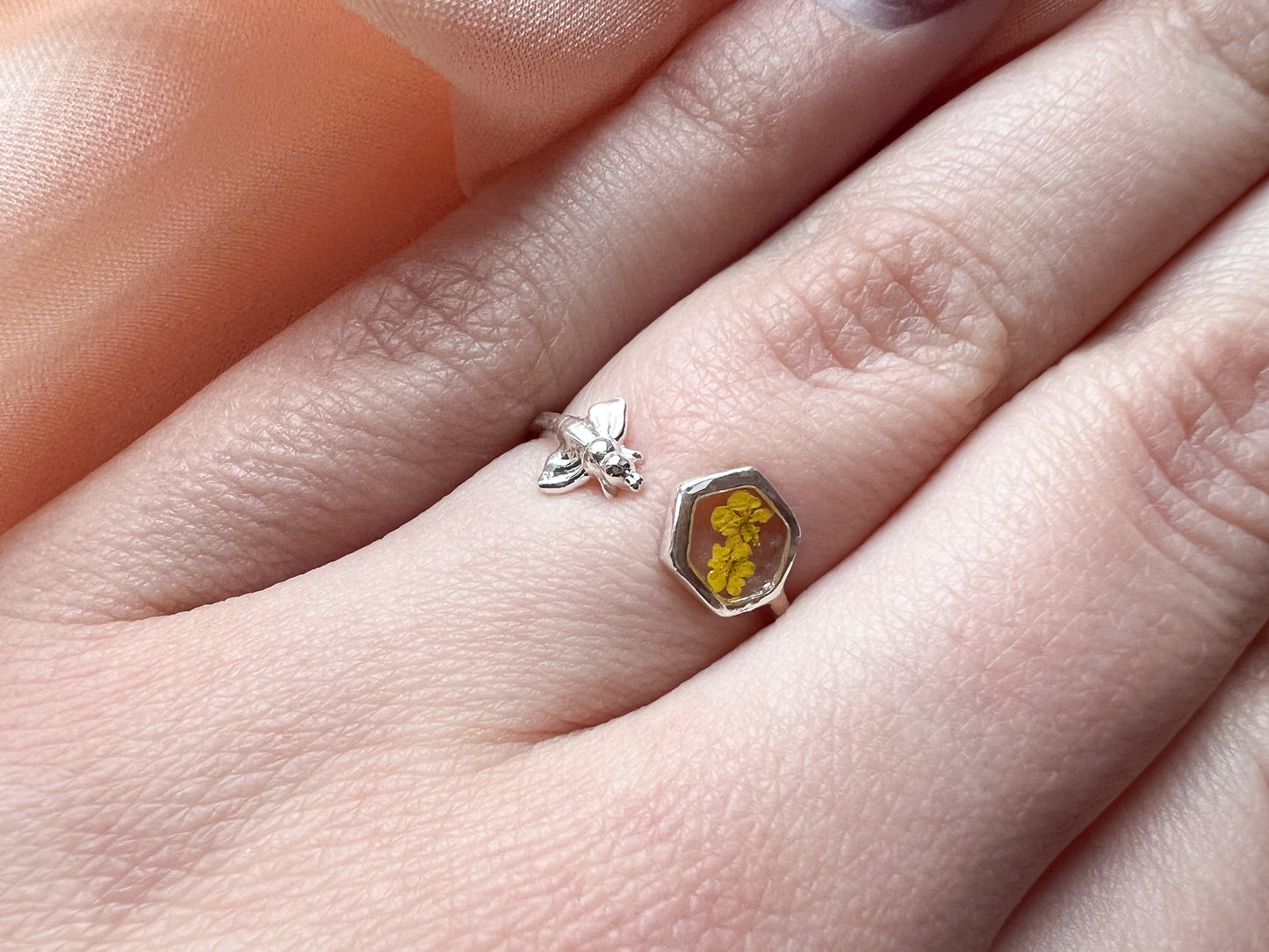 Silver Bee Ring