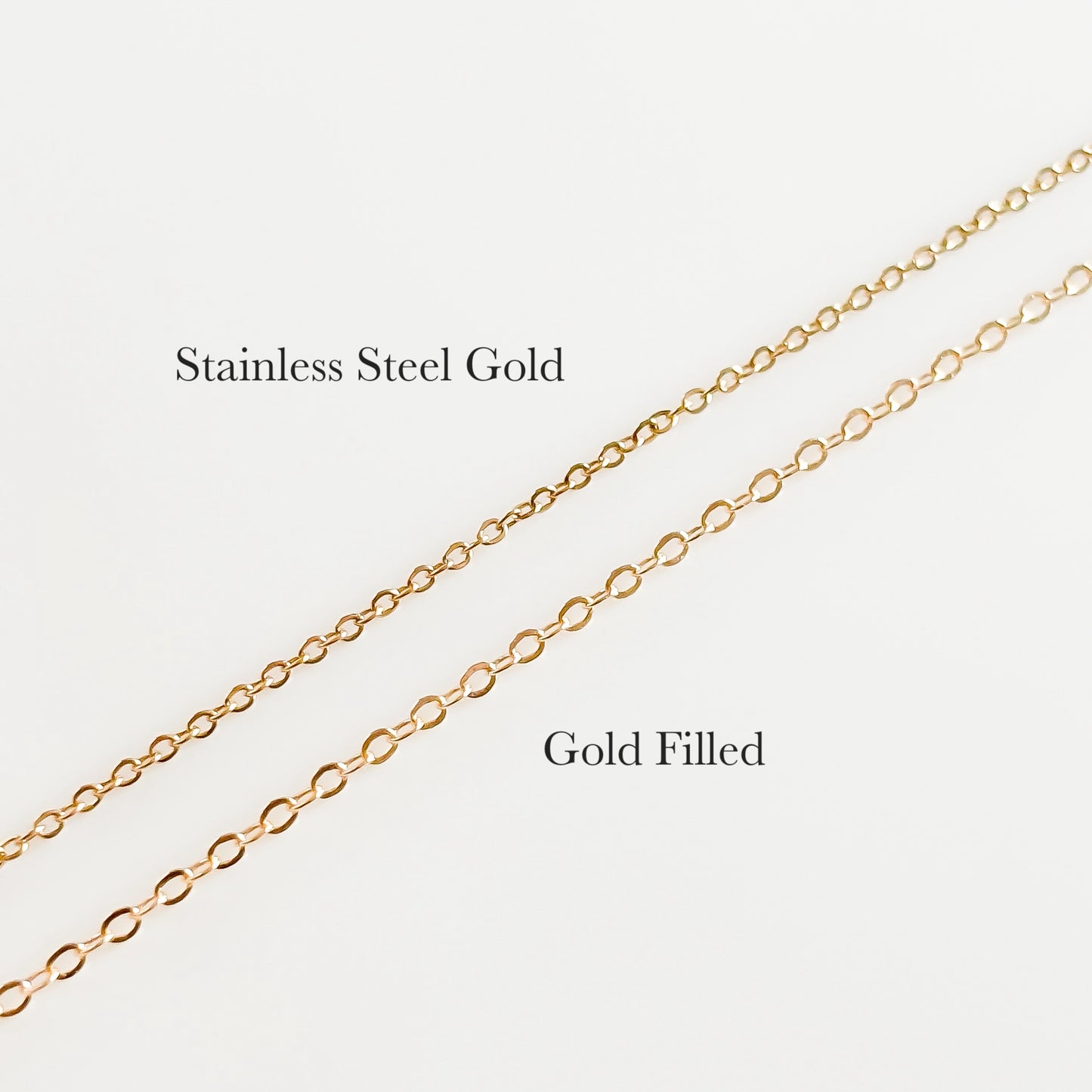 Gold Teardrop Forget Me Not Necklace