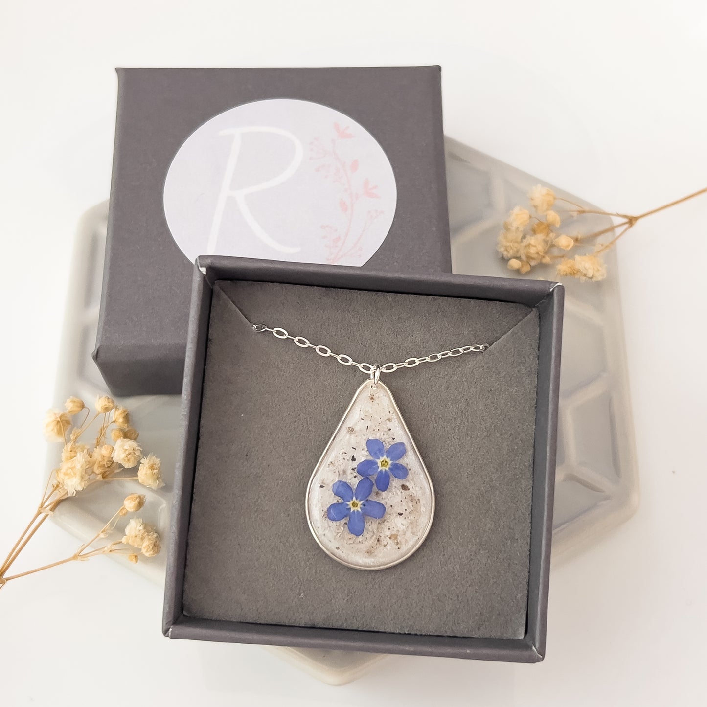 Sterling Silver Ashes Necklace