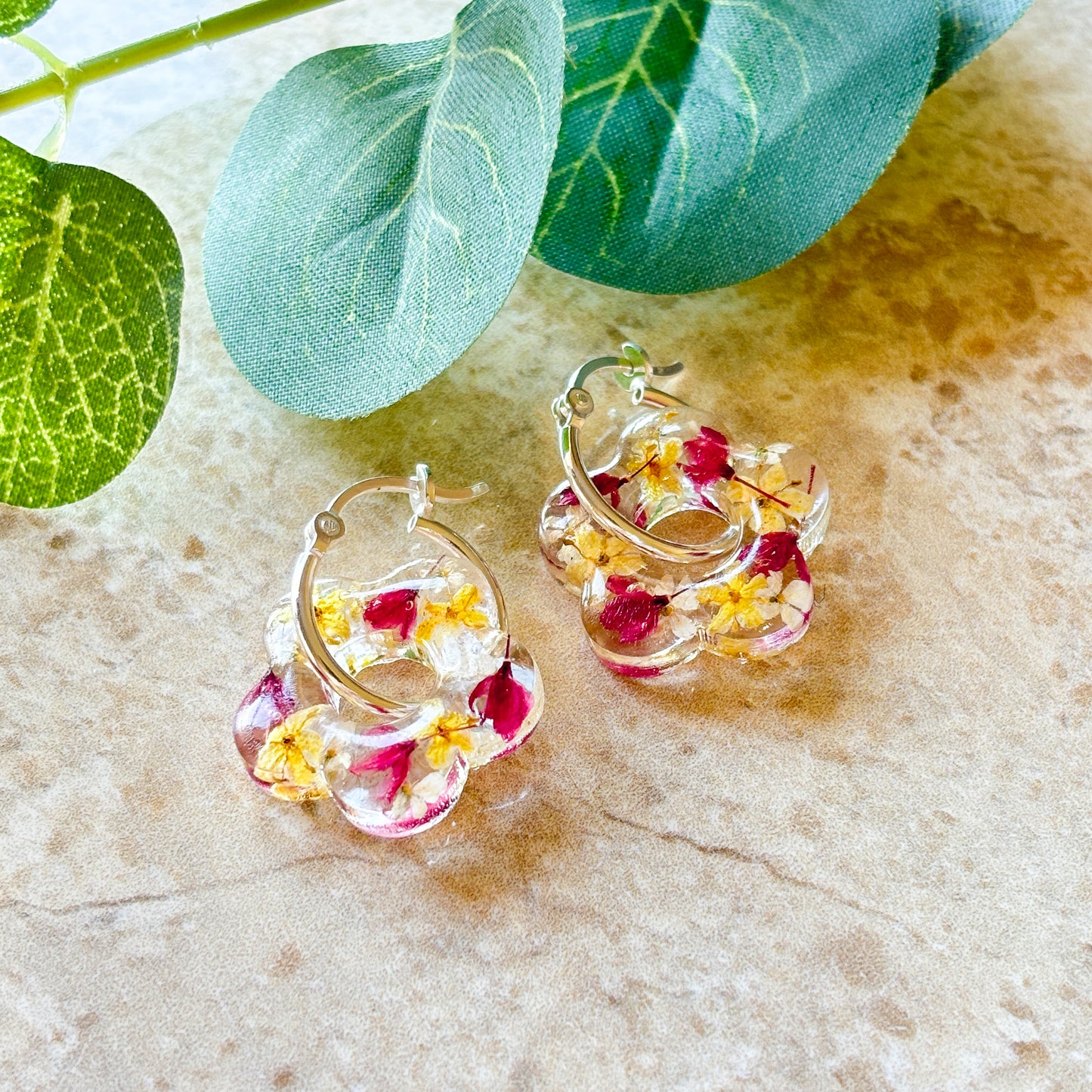 Sterling Silver Summer Hoops