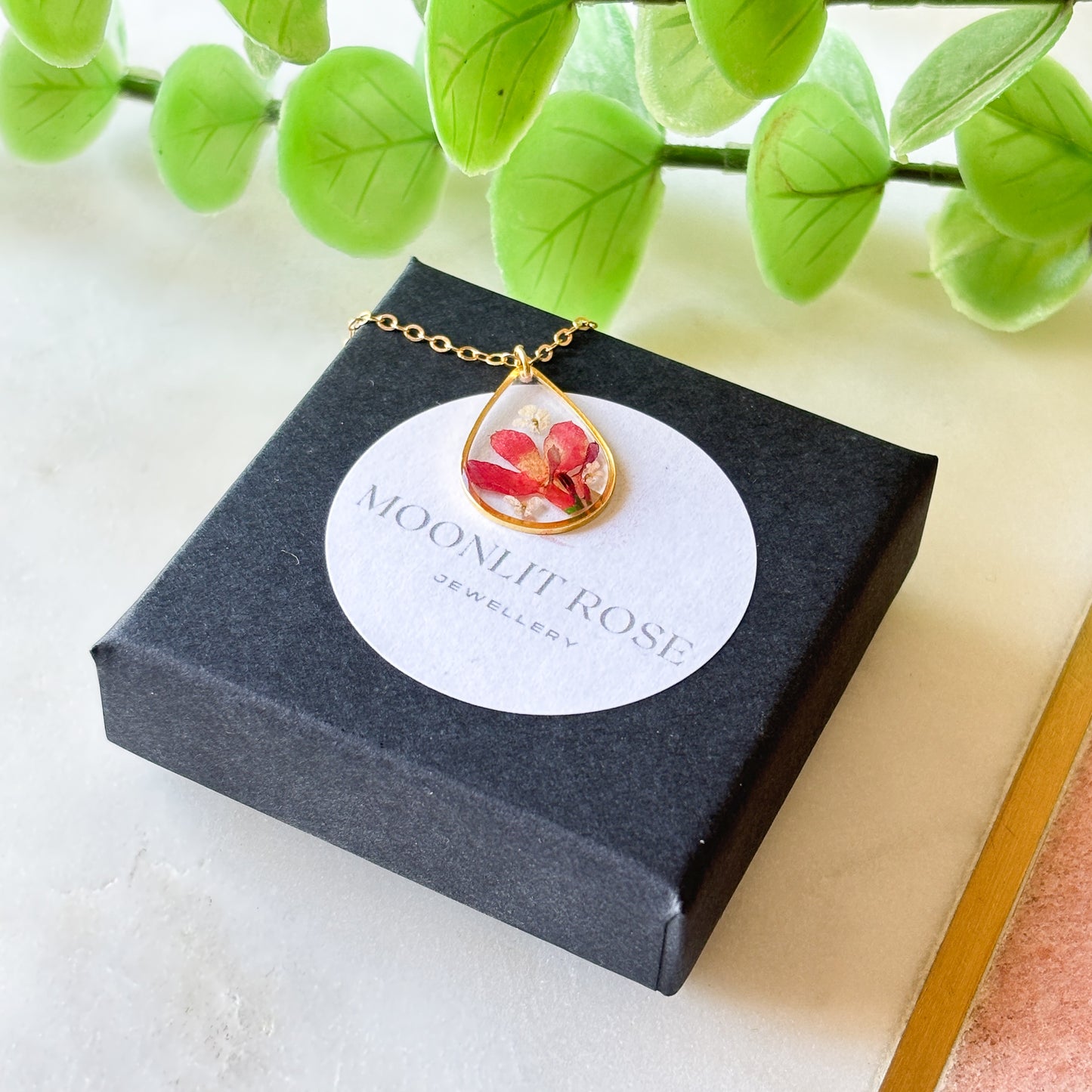 Red Lobelia Necklace