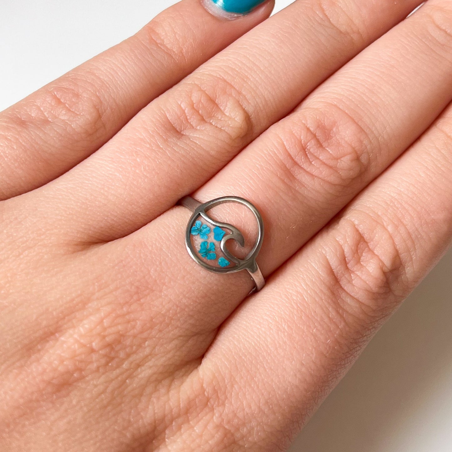 Blue Wave Ring