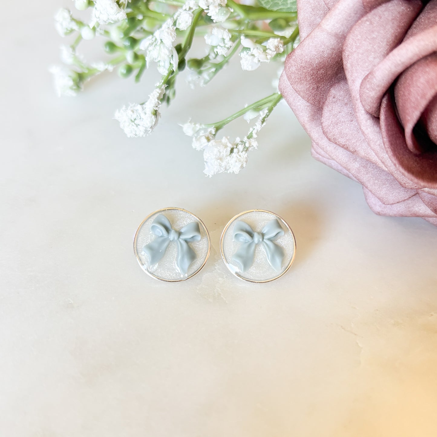 Sterling Silver Bow Studs