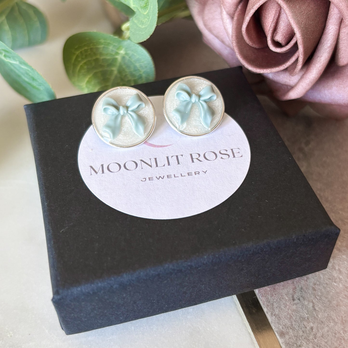 Sterling Silver Bow Studs
