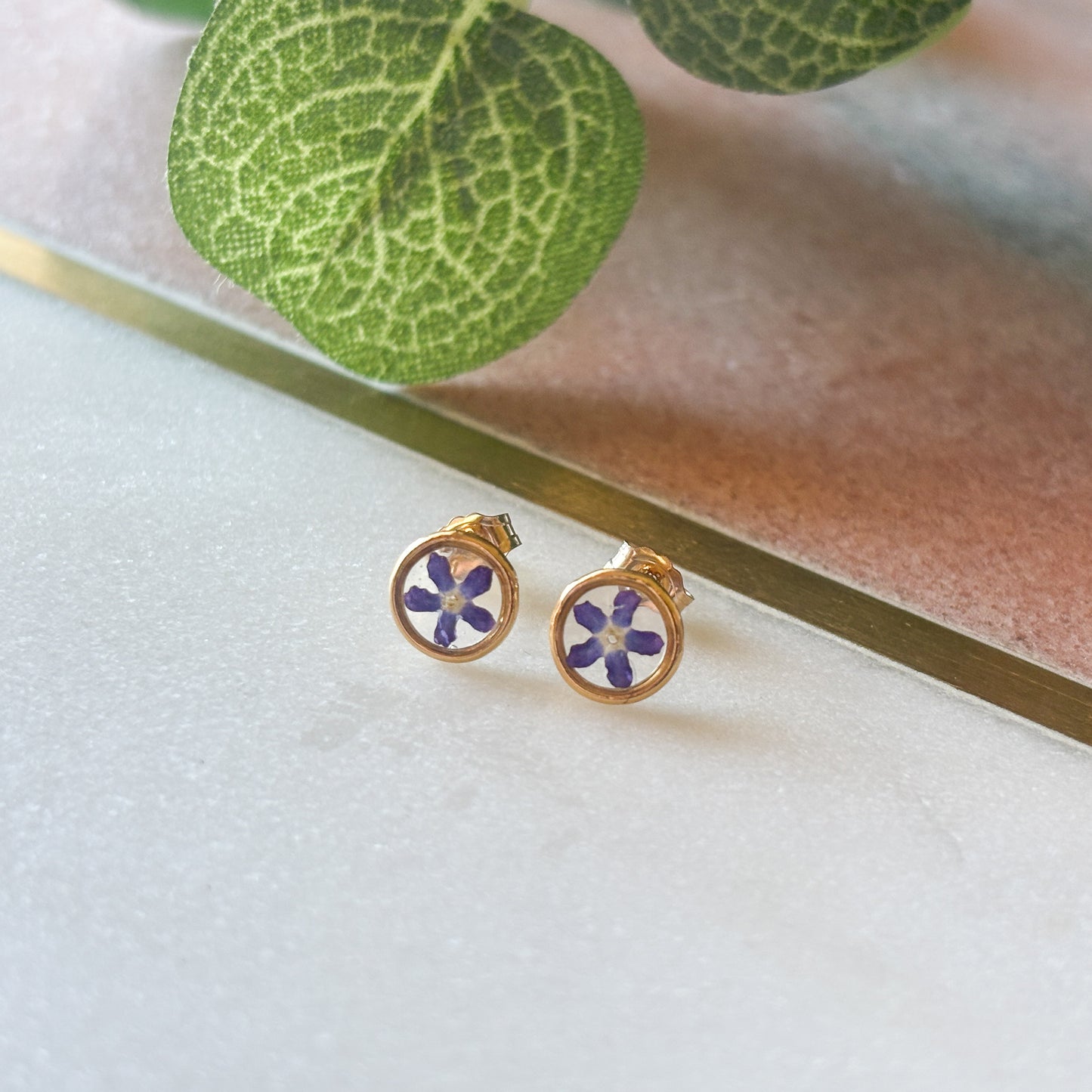 Gold Filled Forget Me Not Studs