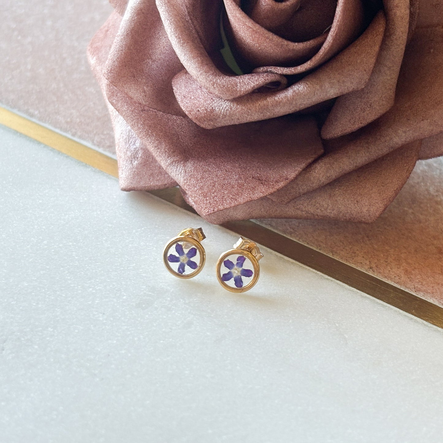 Gold Filled Forget Me Not Studs