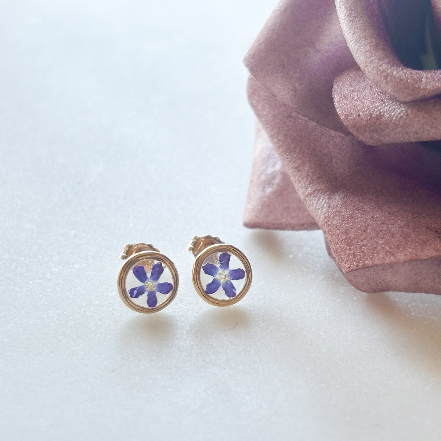 Gold Filled Forget Me Not Studs
