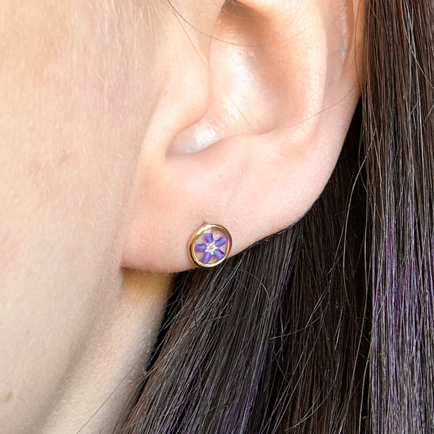 Gold Filled Forget Me Not Studs