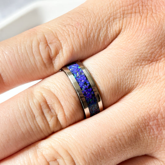 Purple Opal Ring