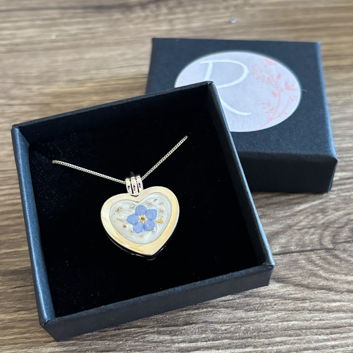 Silver Heart Ashes Locket