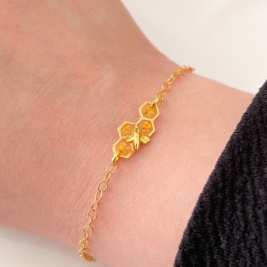 Gold Bee Bracelet