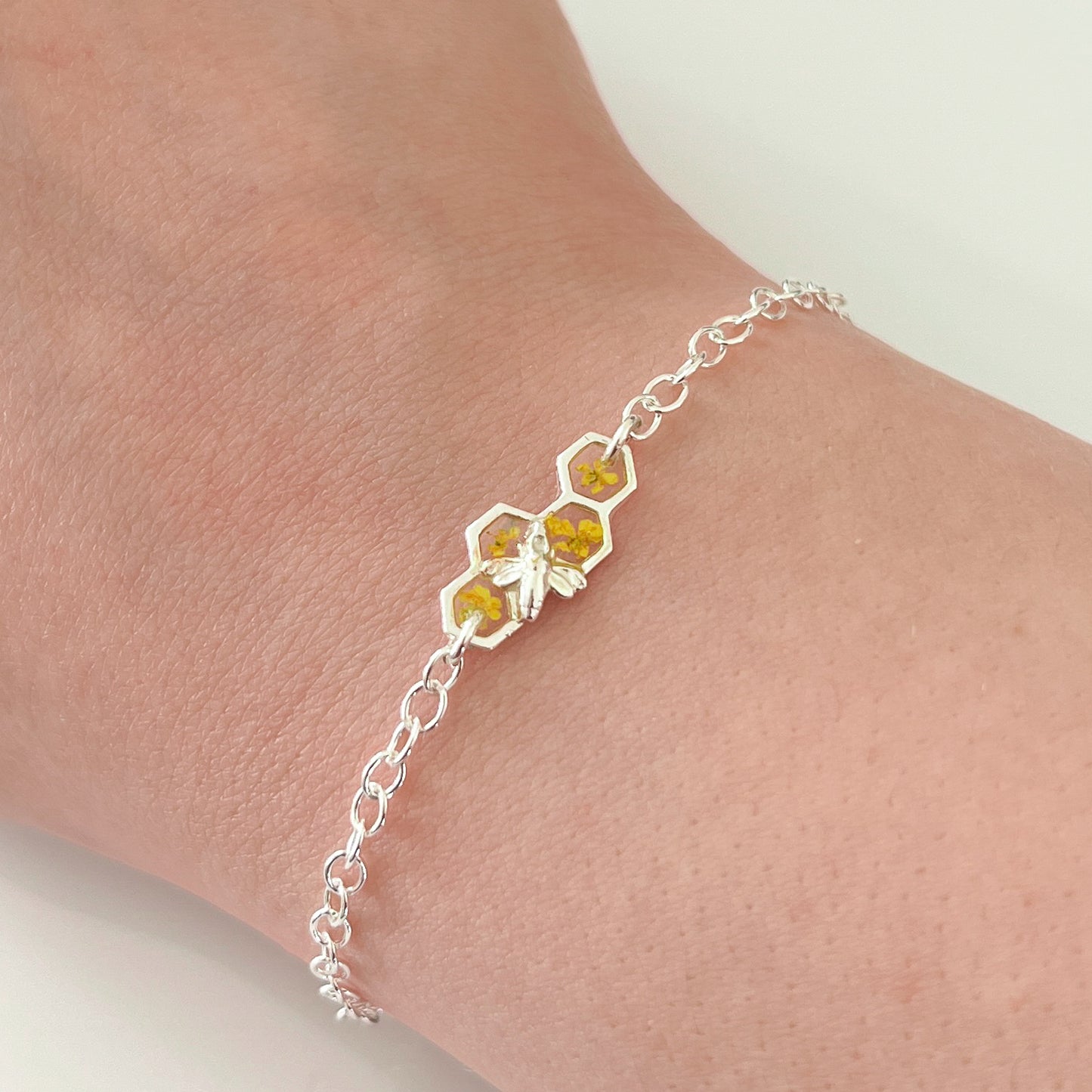 Silver Bee Bracelet