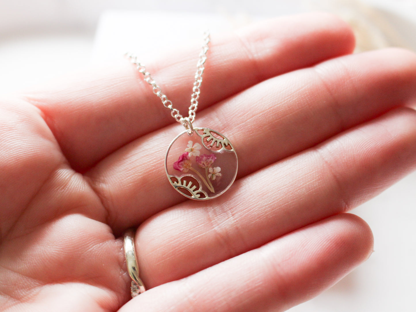Silver Blossom Necklace
