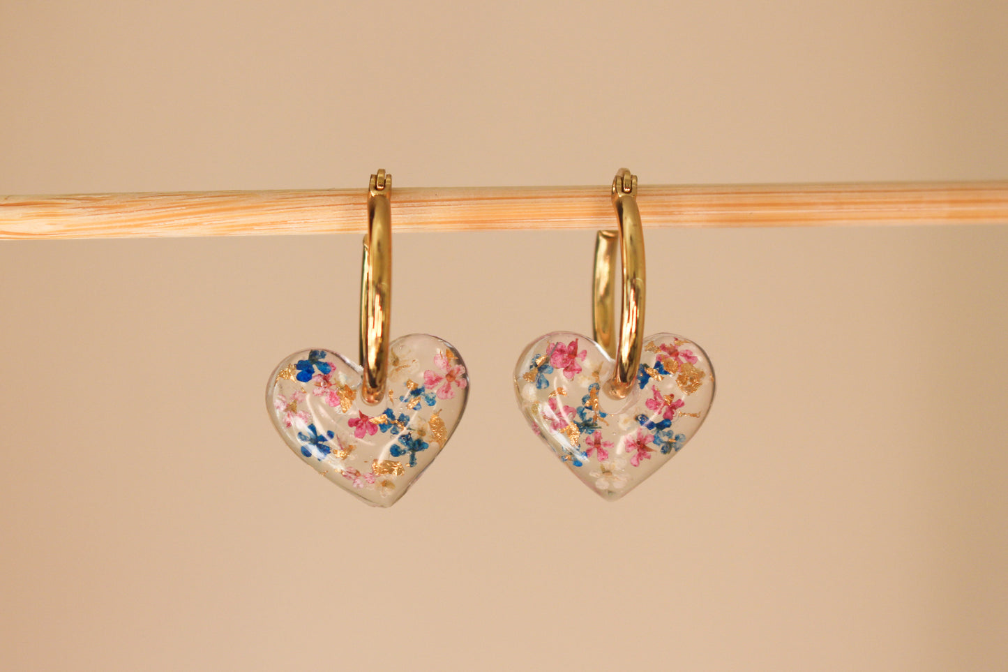 Floral Confetti Hoops