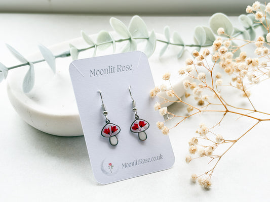Mushroom Drop Earrings
