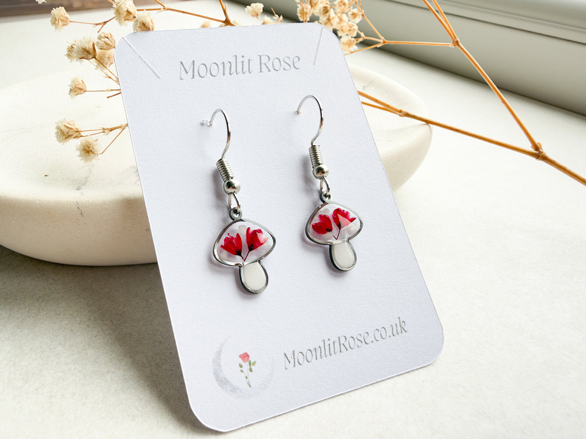 Mushroom Drop Earrings